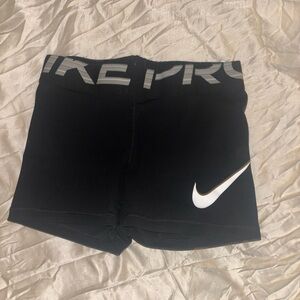 Nike Black and White Pro Training Shorts